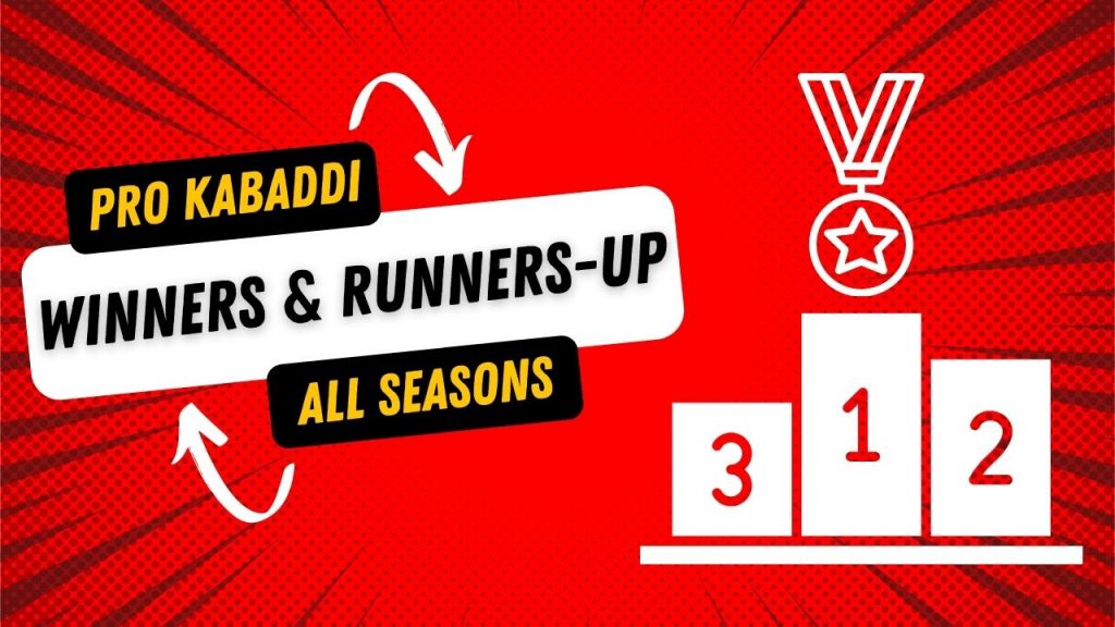 pro kabaddi league winners and runners-up list of all season