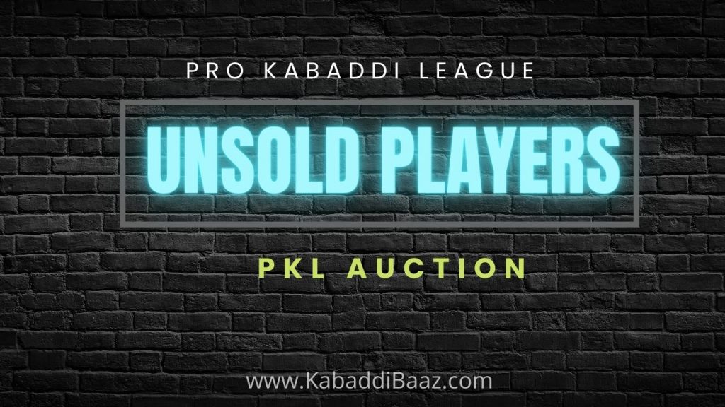 pkl top 10 unsold players of pro kabaddi league