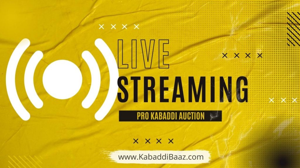 how to watch pkl 2022 auction live