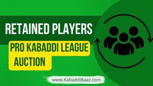 full list of retained players before pro kabaddi auction 2022-23 by all 12 Teams